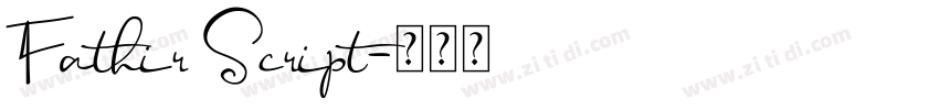 Fathir Script字体转换